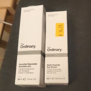 The Ordinary Ascorbyl Glucoside and Multi-Peptide Serum Duo - White and Gray
